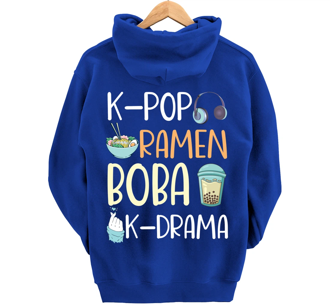 K-Pop Ramen Boba K-Drama Funny Ramen Bubble Tea Lover Pullover Hoodie