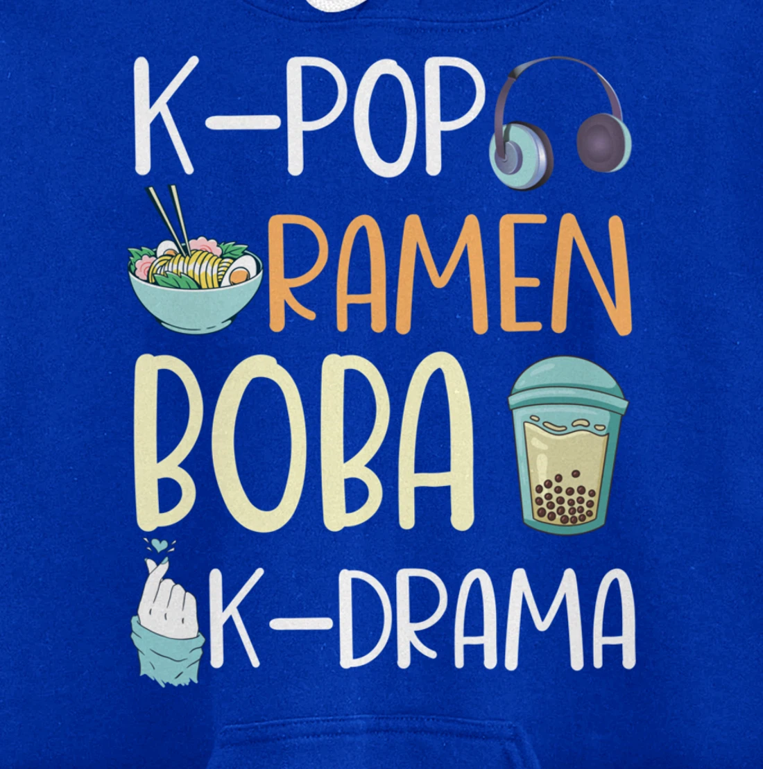 K-Pop Ramen Boba K-Drama Funny Ramen Bubble Tea Lover Pullover Hoodie