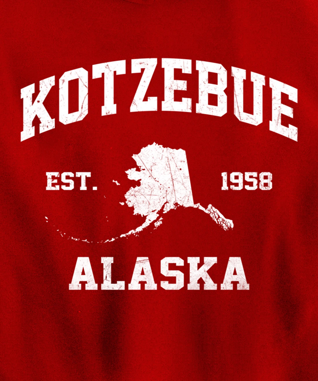 Kotzebue Alaska AK vintage State Athletic style Pullover Hoodie