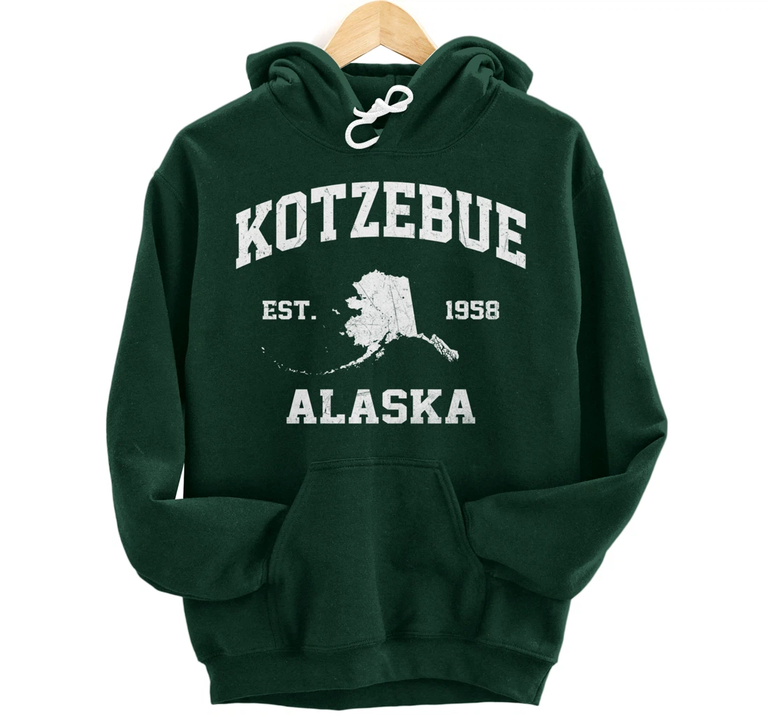Kotzebue Alaska AK vintage State Athletic style Pullover Hoodie