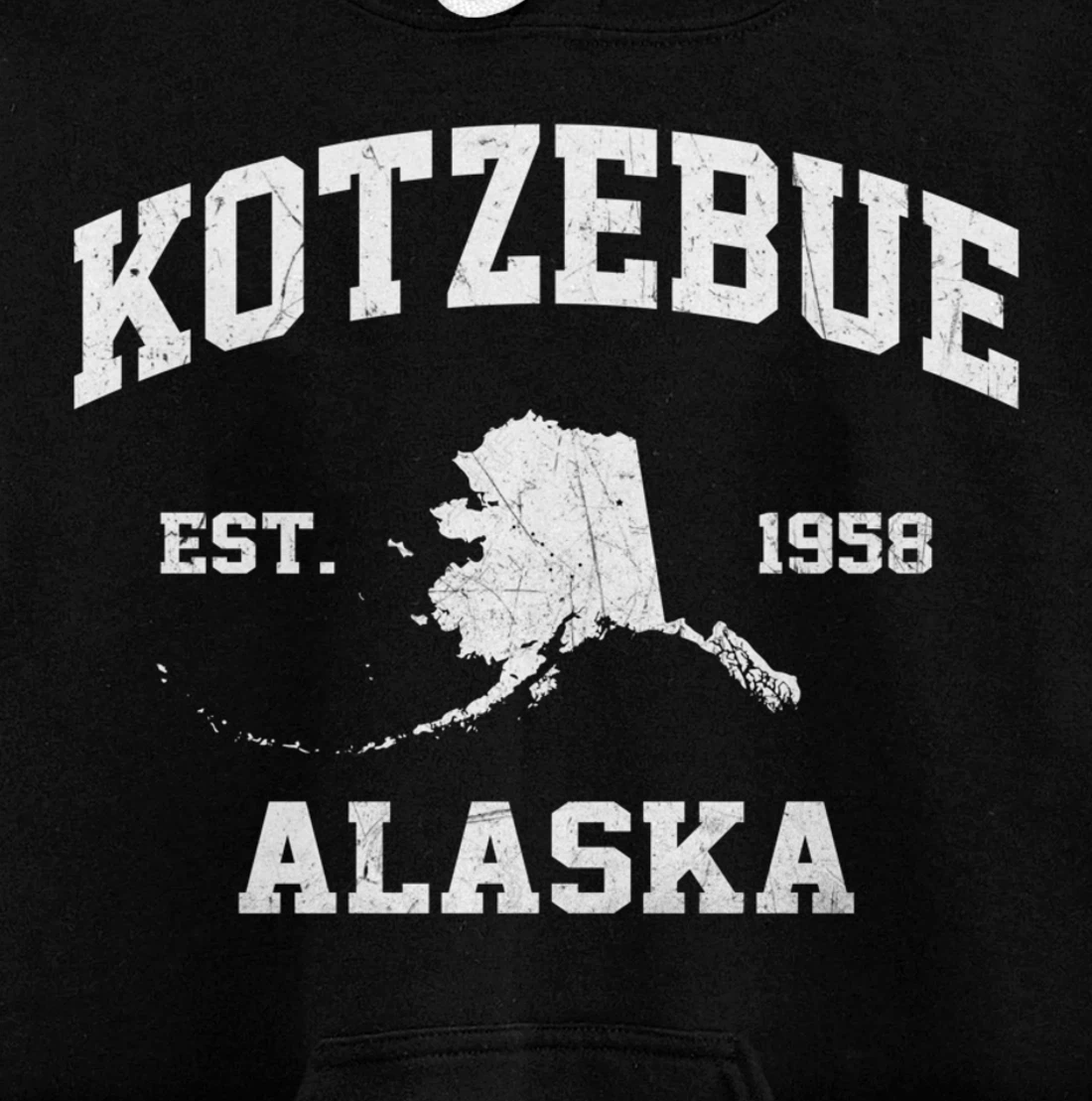 Kotzebue Alaska AK vintage State Athletic style Pullover Hoodie