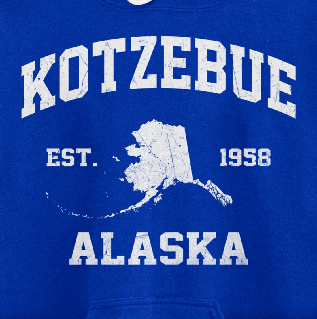 Kotzebue Alaska AK vintage State Athletic style Pullover Hoodie