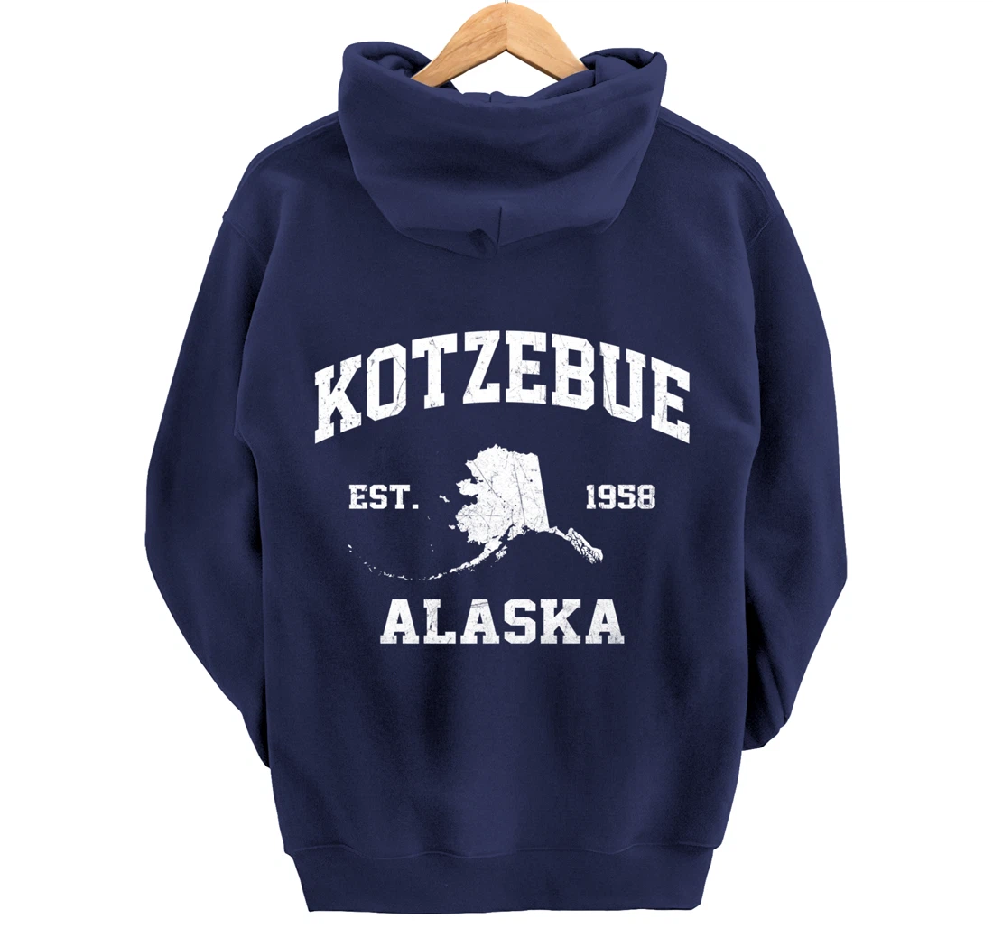 Kotzebue Alaska AK vintage State Athletic style Pullover Hoodie