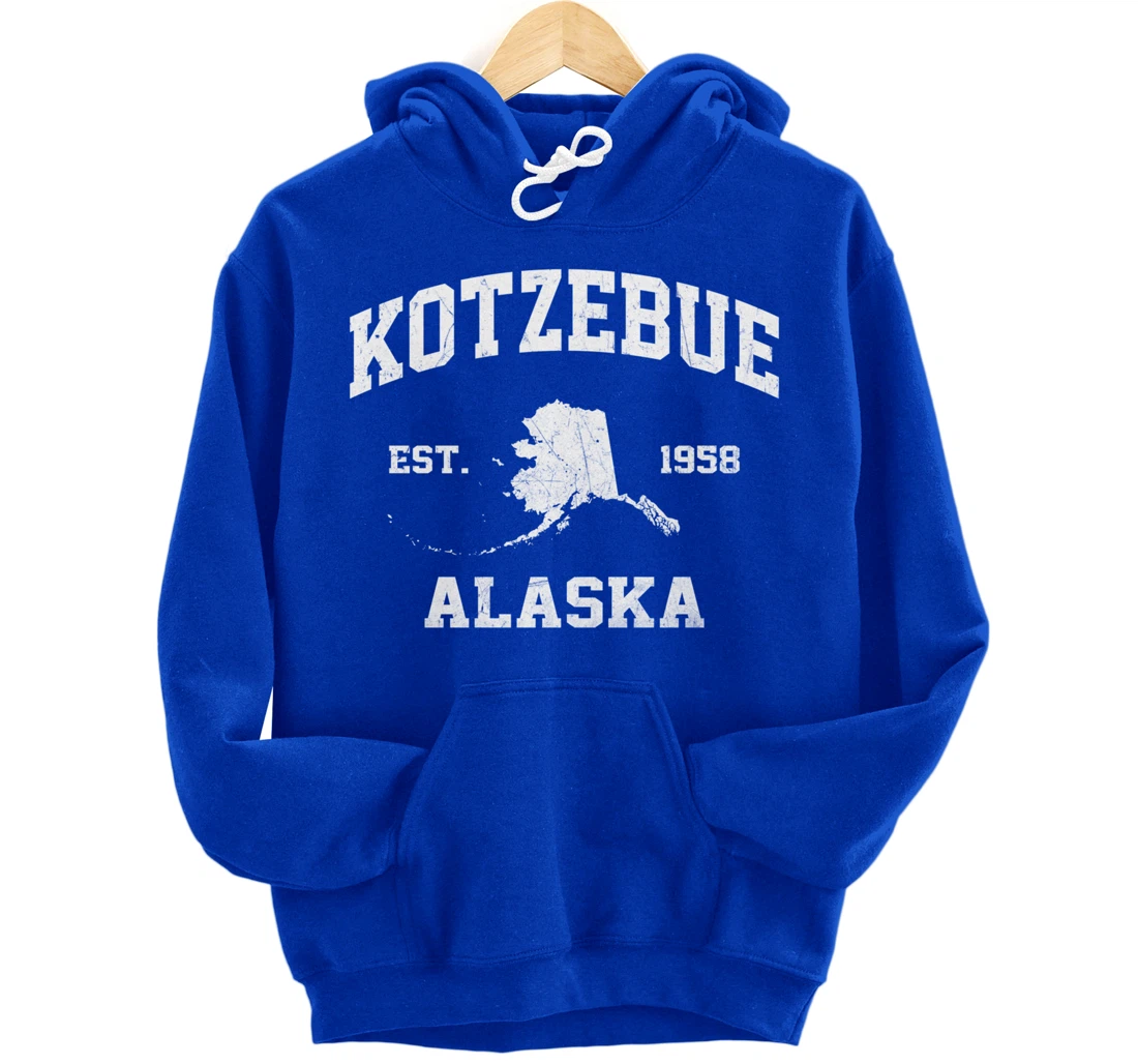 Kotzebue Alaska AK vintage State Athletic style Pullover Hoodie