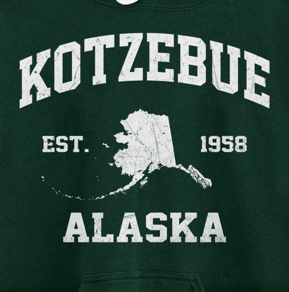 Kotzebue Alaska AK vintage State Athletic style Pullover Hoodie