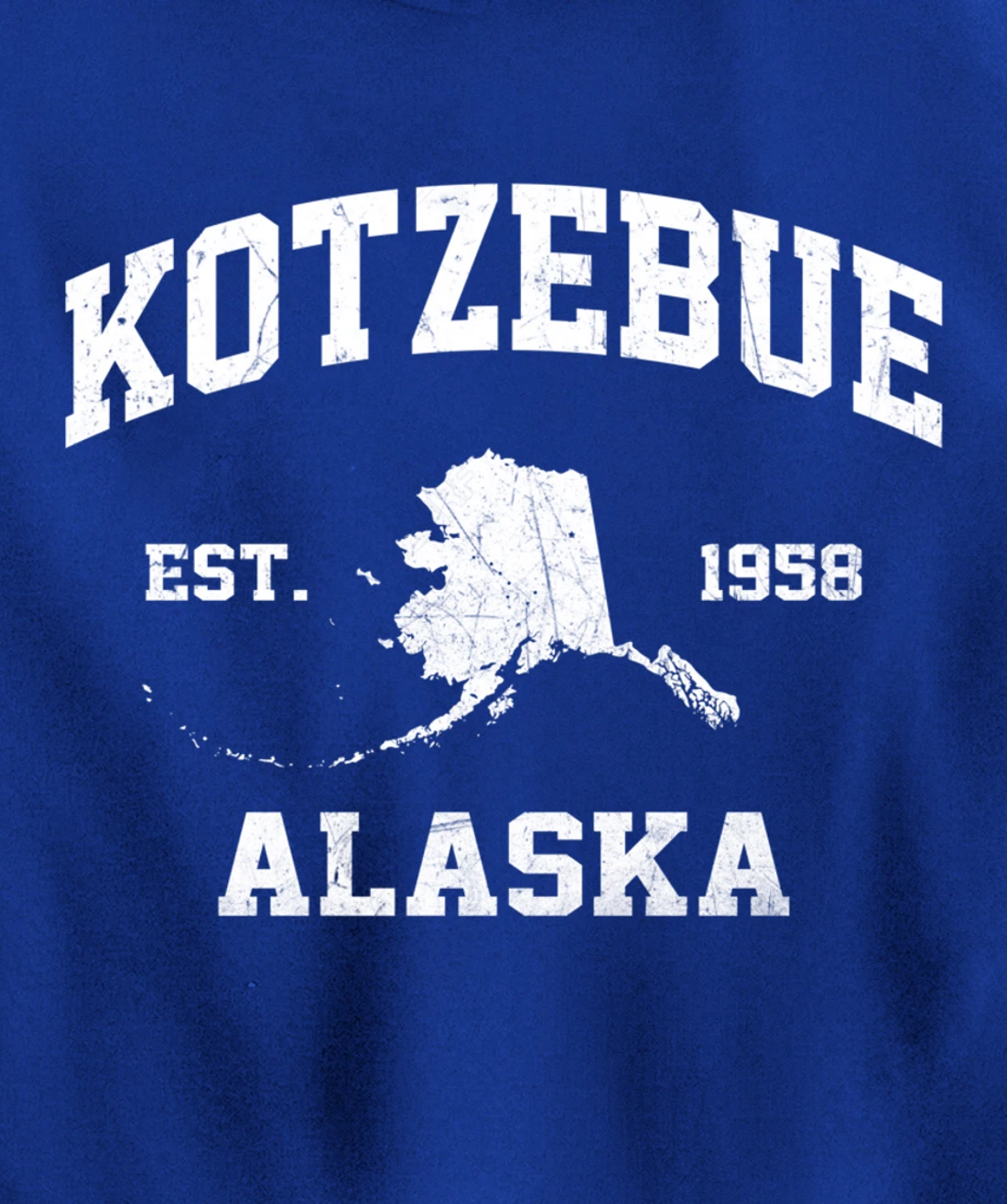 Kotzebue Alaska AK vintage State Athletic style Pullover Hoodie