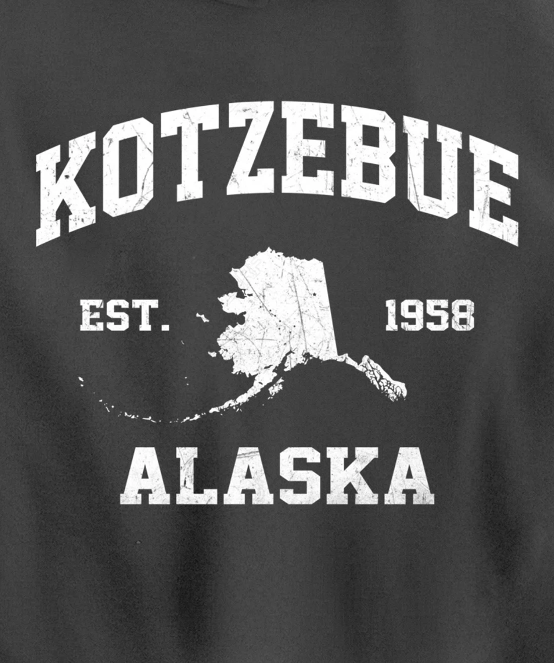 Kotzebue Alaska AK vintage State Athletic style Pullover Hoodie