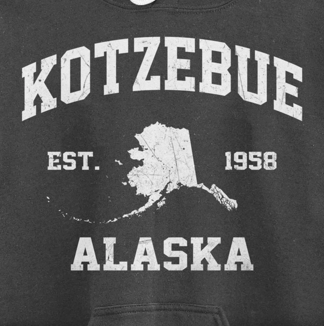Kotzebue Alaska AK vintage State Athletic style Pullover Hoodie