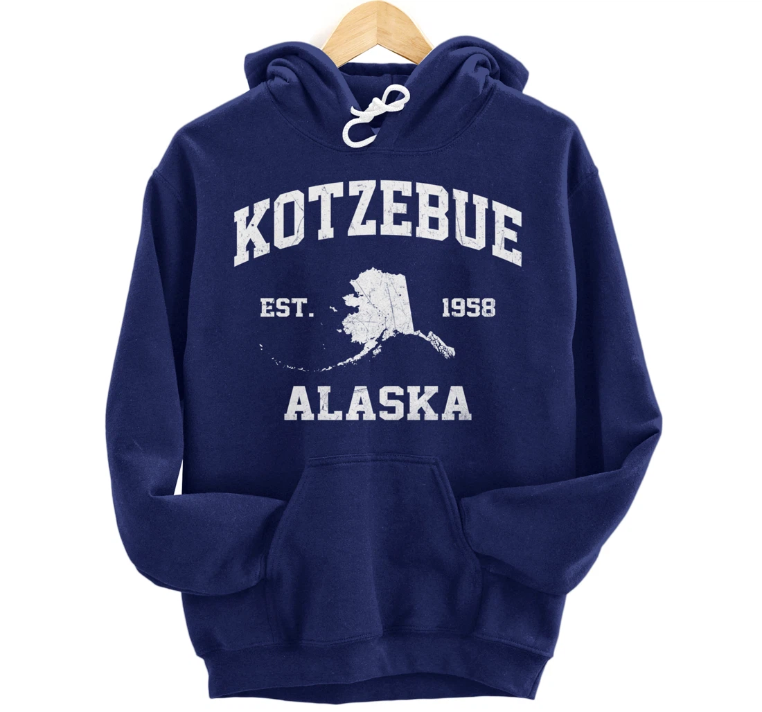 Kotzebue Alaska AK vintage State Athletic style Pullover Hoodie
