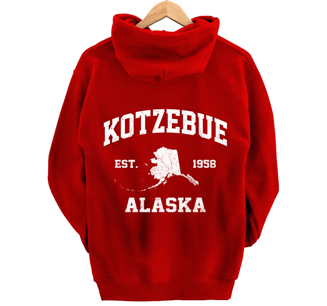 Kotzebue Alaska AK vintage State Athletic style Pullover Hoodie