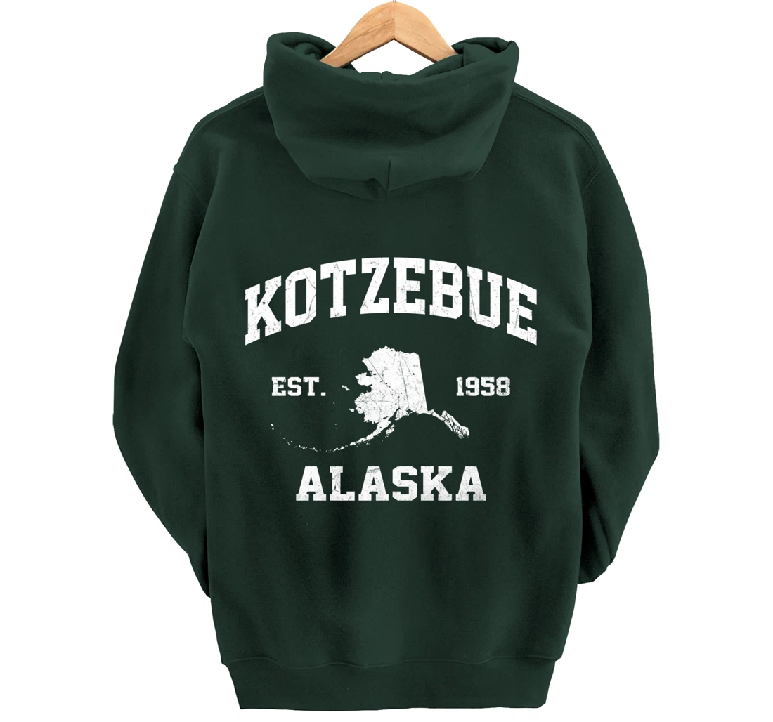 Kotzebue Alaska AK vintage State Athletic style Pullover Hoodie