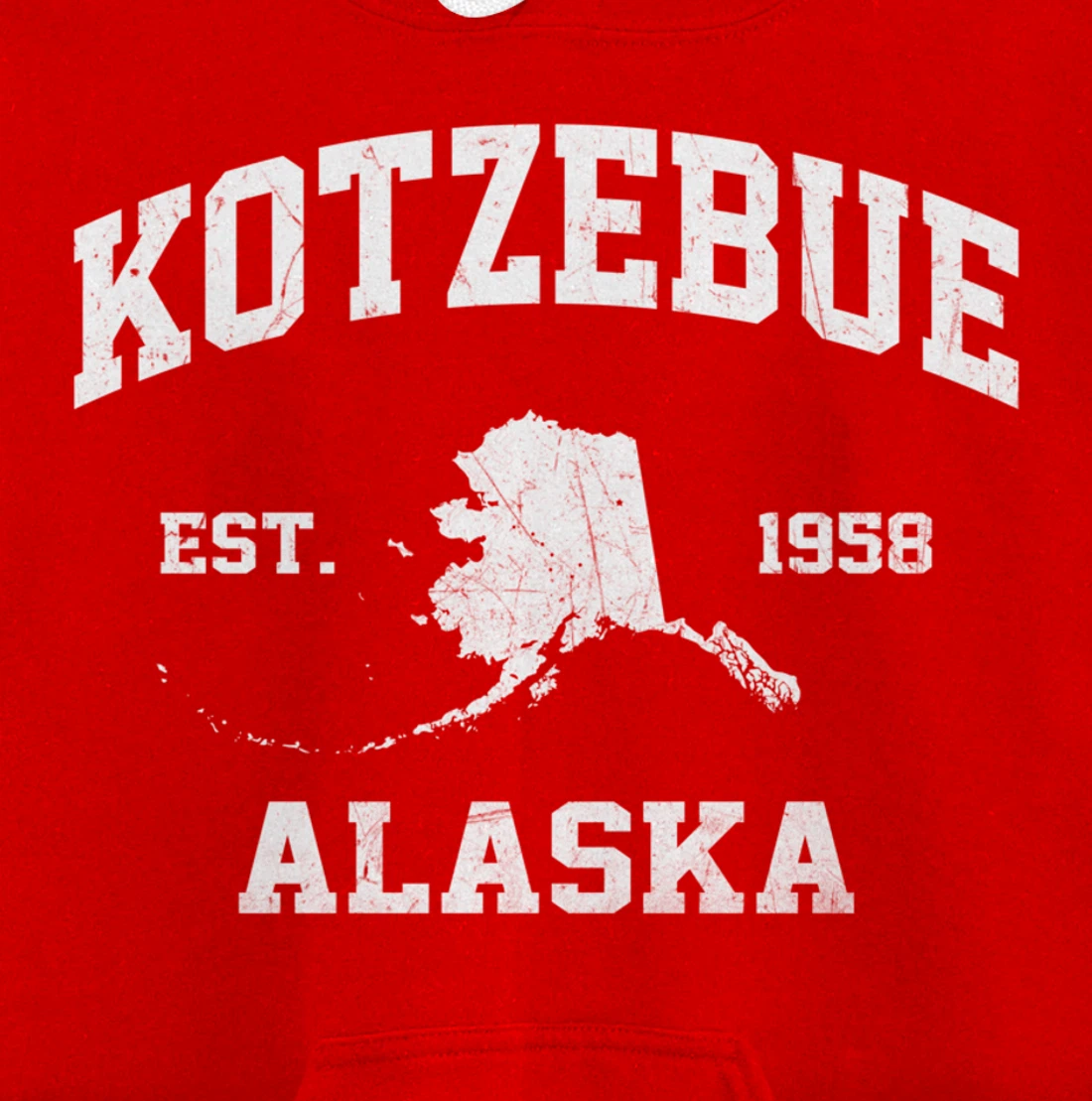 Kotzebue Alaska AK vintage State Athletic style Pullover Hoodie