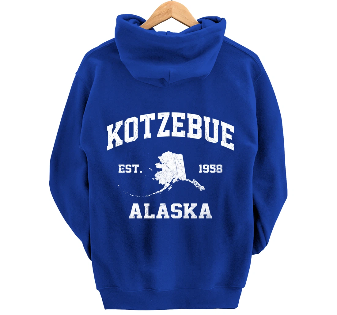 Kotzebue Alaska AK vintage State Athletic style Pullover Hoodie