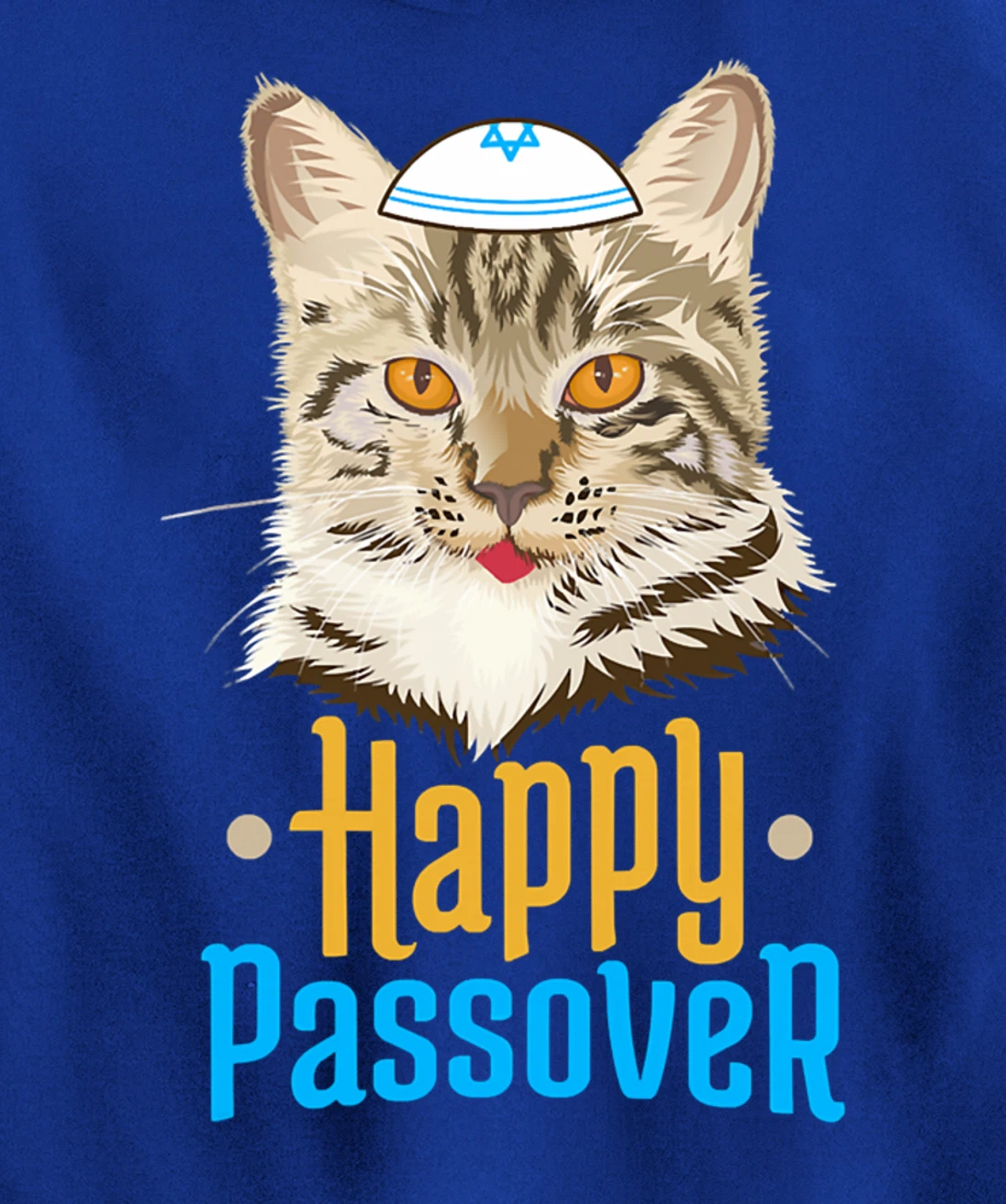 Hanukkah Passover Happy Passover Funny Cat Pullover Hoodie
