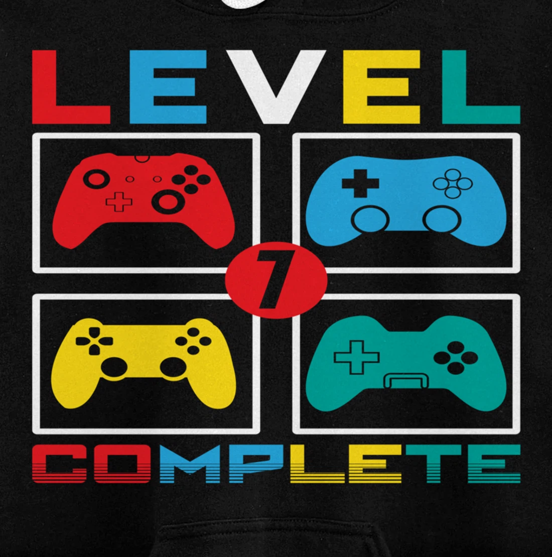 Level 7 Complete Funny Celebrate 7th Wedding Pullover Hoodie