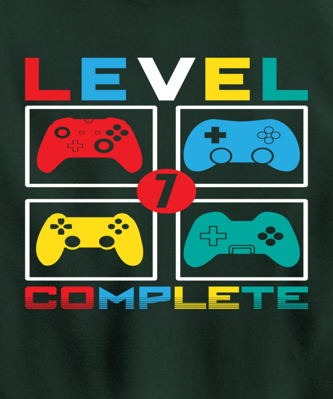 Level 7 Complete Funny Celebrate 7th Wedding Pullover Hoodie
