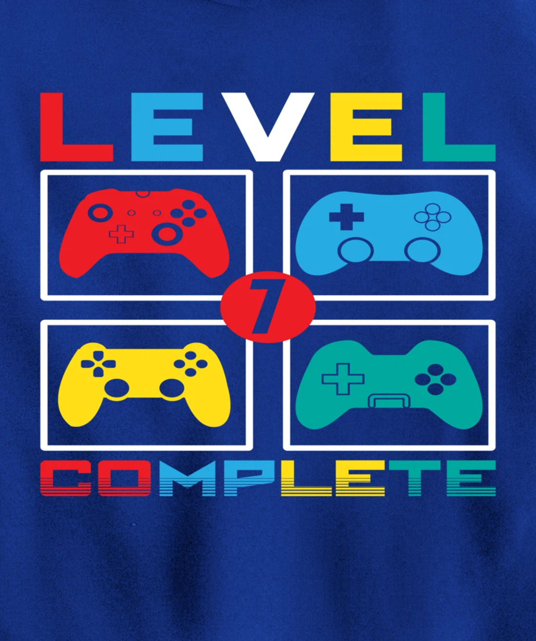 Level 7 Complete Funny Celebrate 7th Wedding Pullover Hoodie
