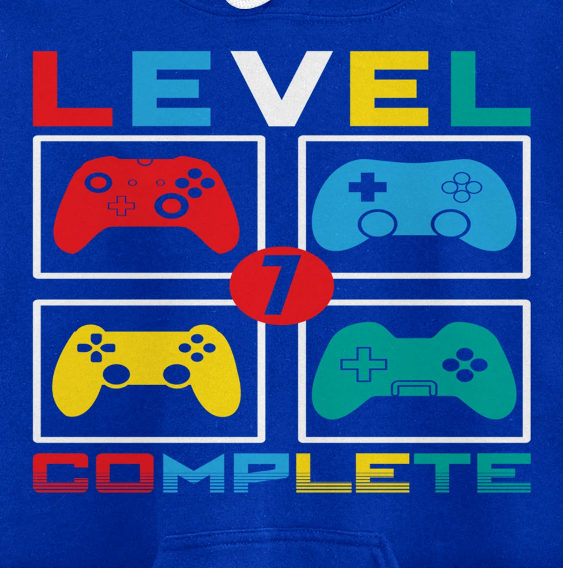 Level 7 Complete Funny Celebrate 7th Wedding Pullover Hoodie