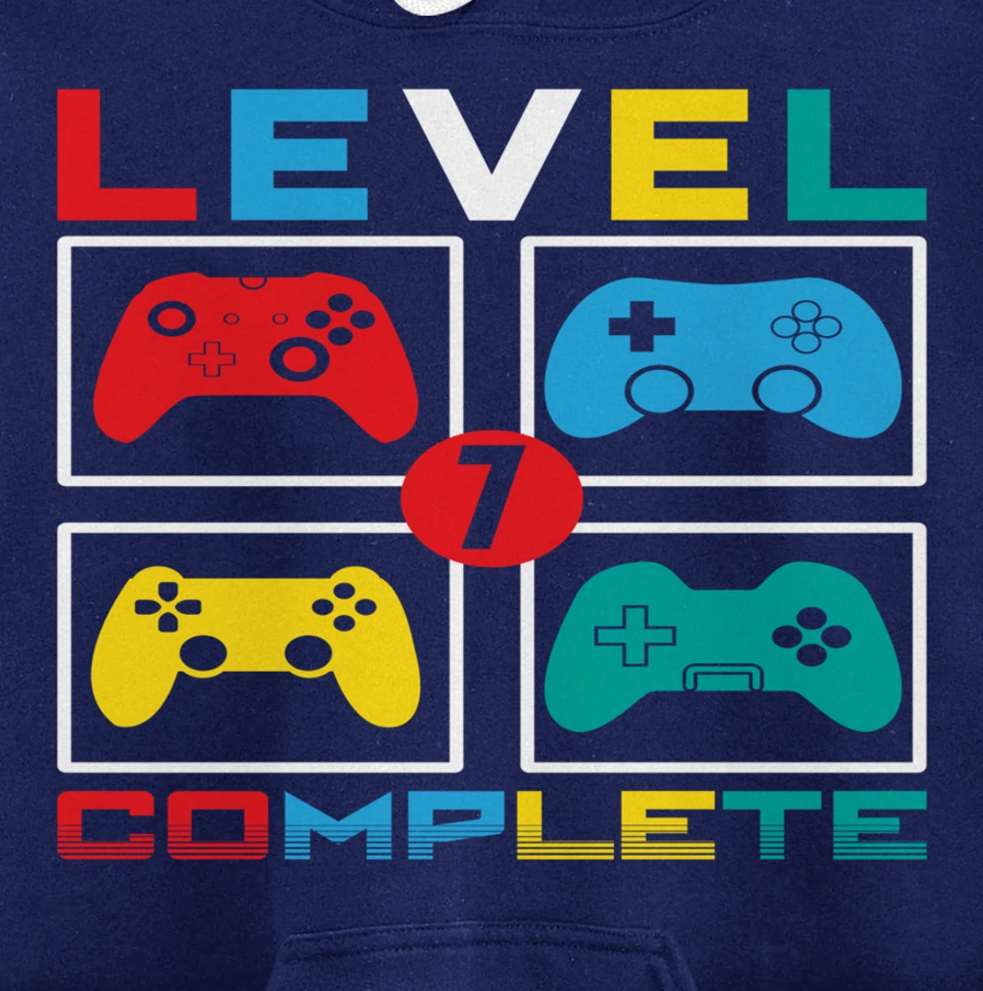 Level 7 Complete Funny Celebrate 7th Wedding Pullover Hoodie