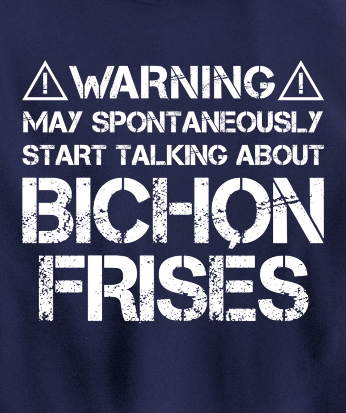 Warning May Start Talking About Bichon Frisés Pullover Hoodie