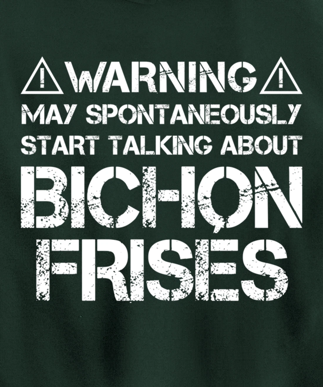 Warning May Start Talking About Bichon Frisés Pullover Hoodie