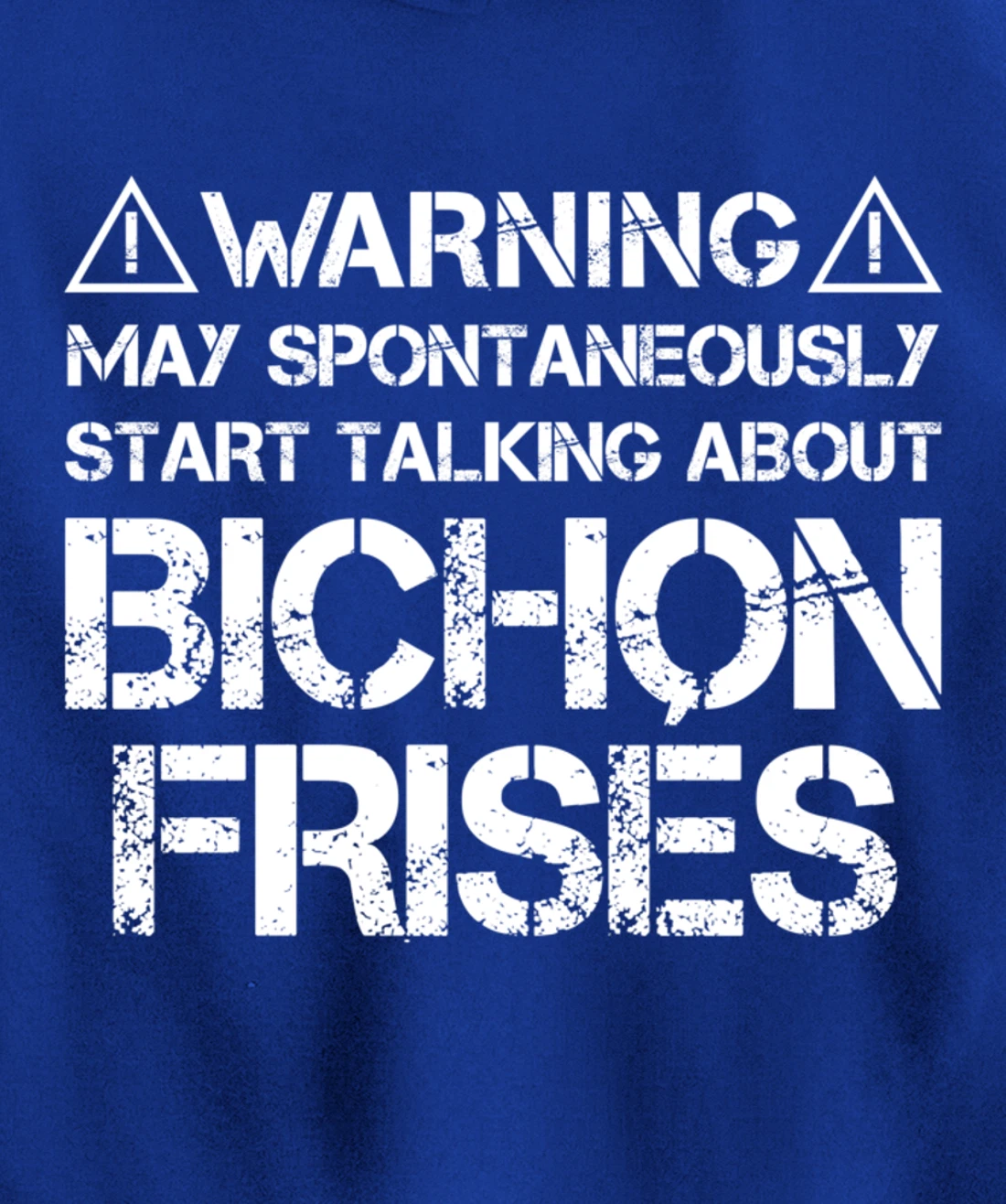 Warning May Start Talking About Bichon Frisés Pullover Hoodie