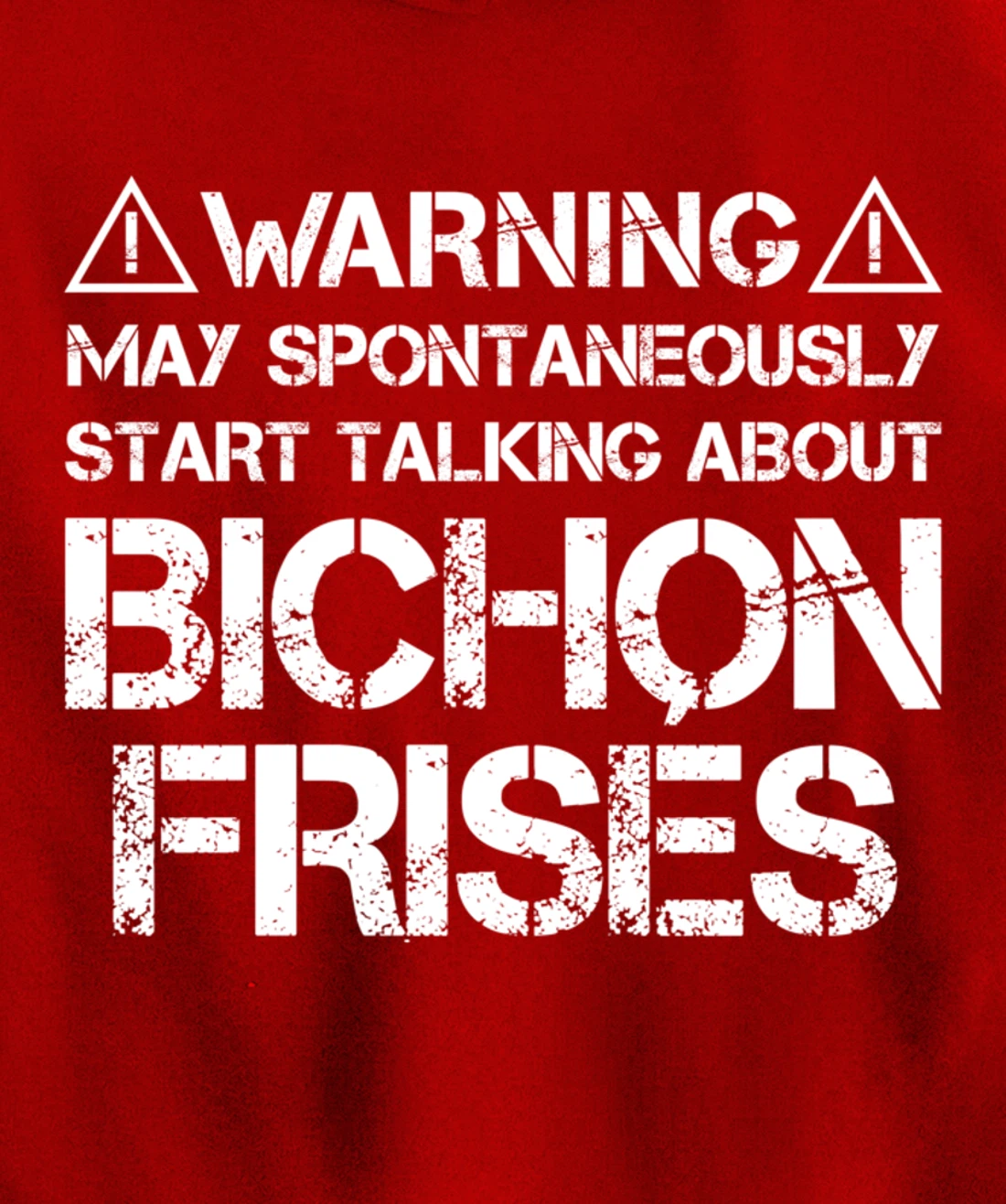 Warning May Start Talking About Bichon Frisés Pullover Hoodie