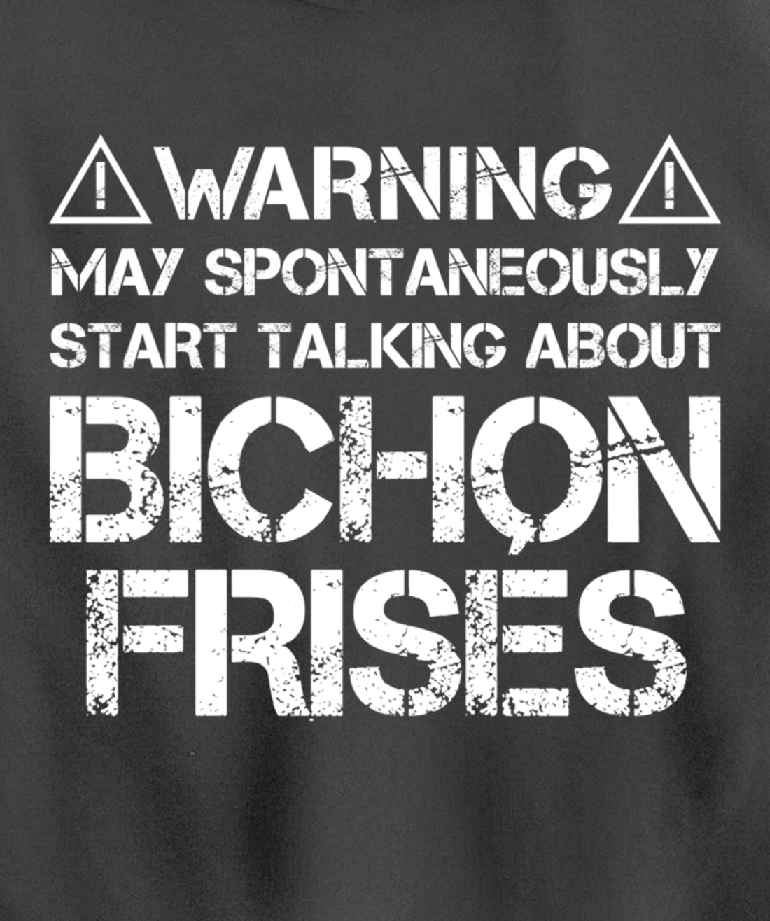 Warning May Start Talking About Bichon Frisés Pullover Hoodie
