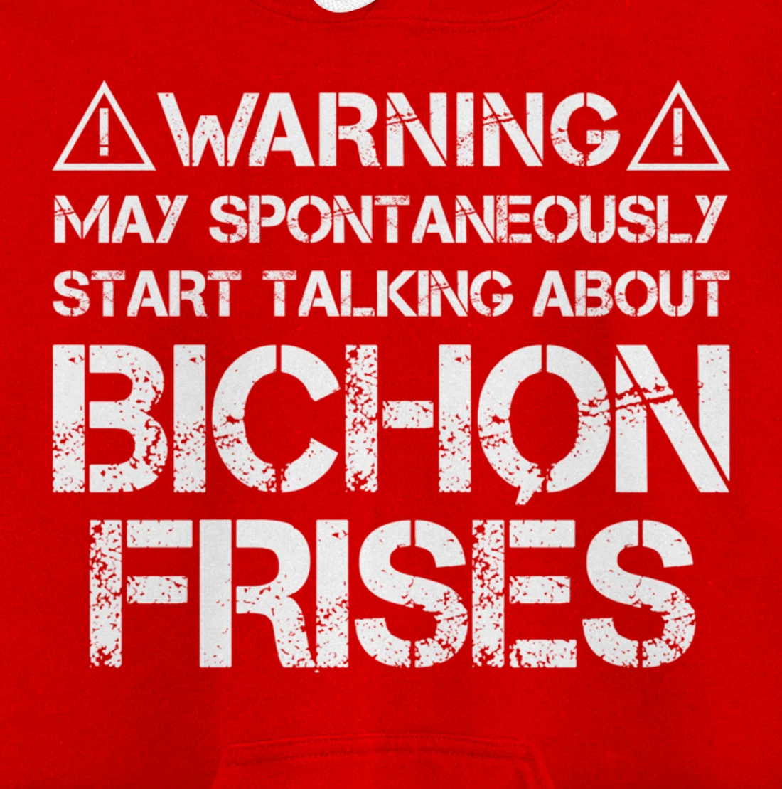 Warning May Start Talking About Bichon Frisés Pullover Hoodie