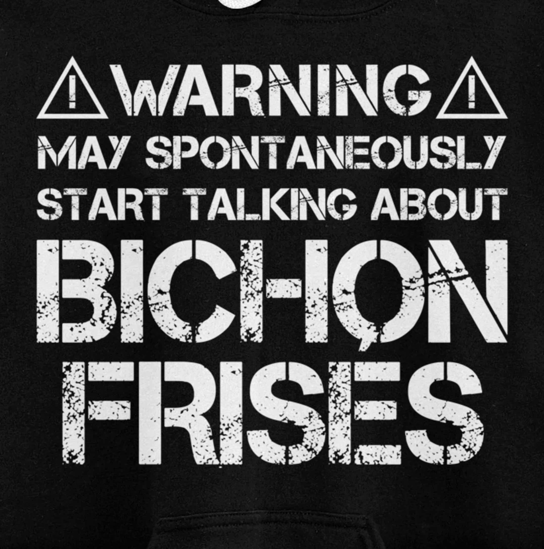 Warning May Start Talking About Bichon Frisés Pullover Hoodie