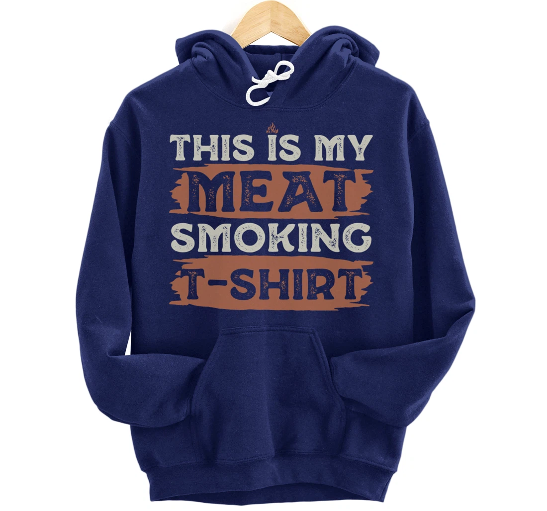 Funny Barbecue Grill Fan Graphic Women Men Meat Smoking BBQ Pullover Hoodie