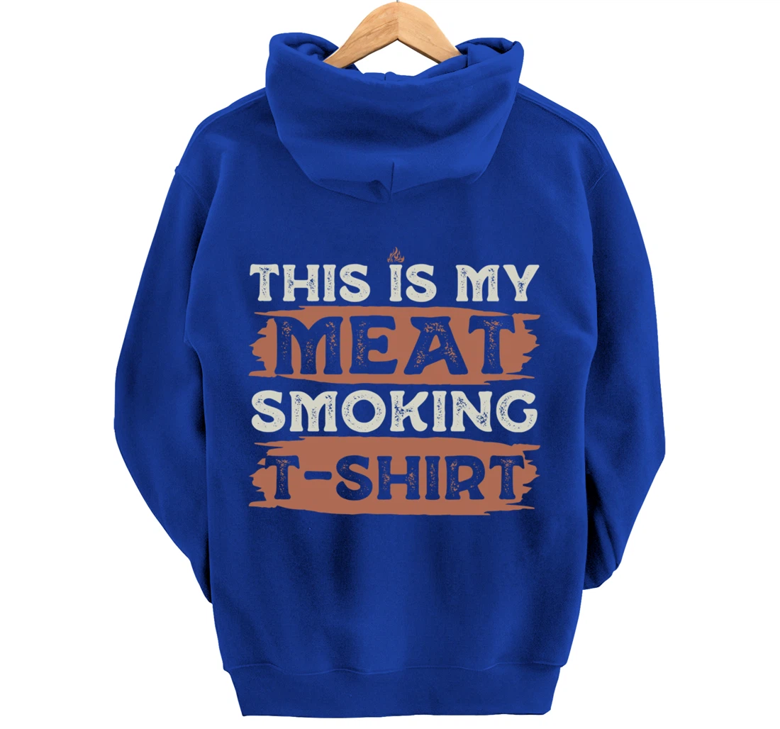 Funny Barbecue Grill Fan Graphic Women Men Meat Smoking BBQ Pullover Hoodie