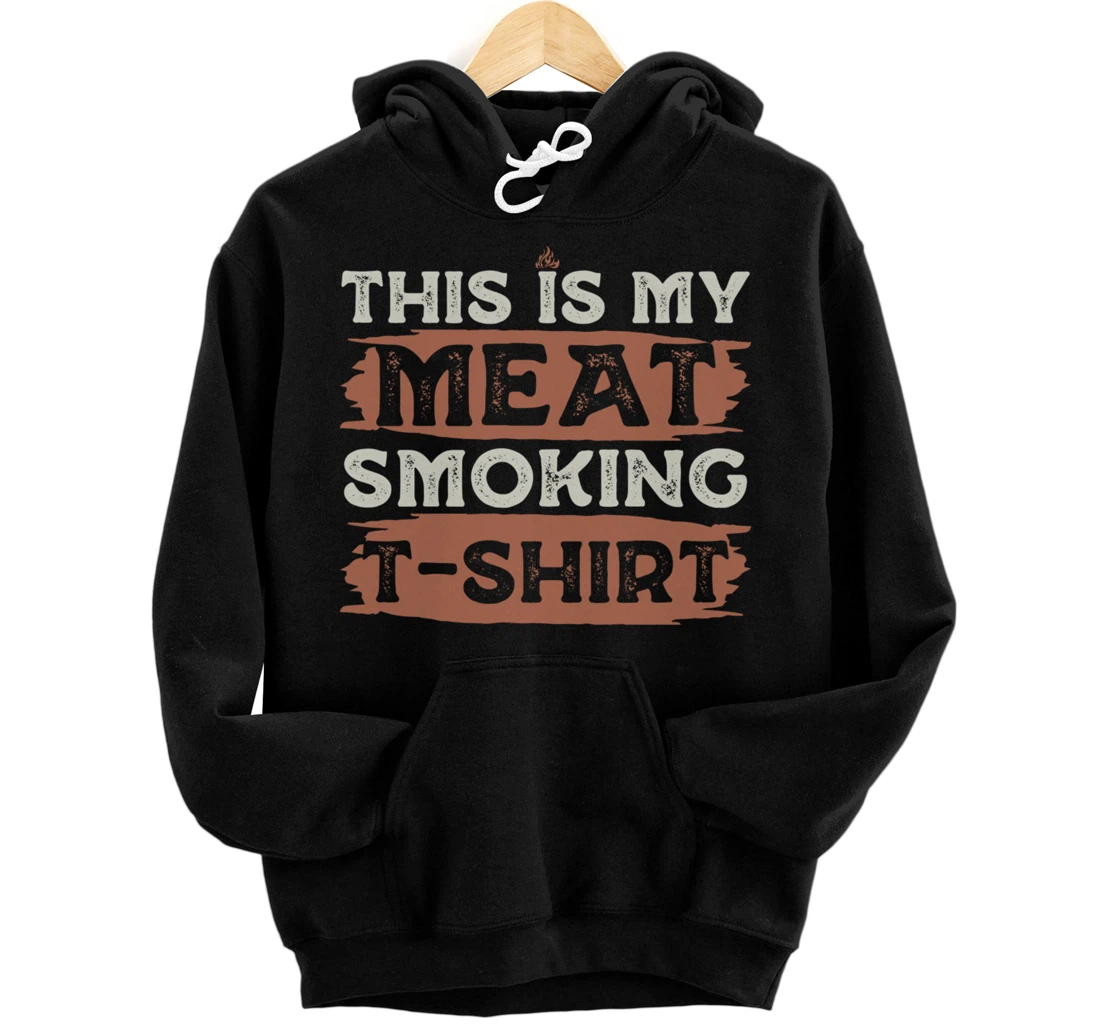 Funny Barbecue Grill Fan Graphic Women Men Meat Smoking BBQ Pullover Hoodie