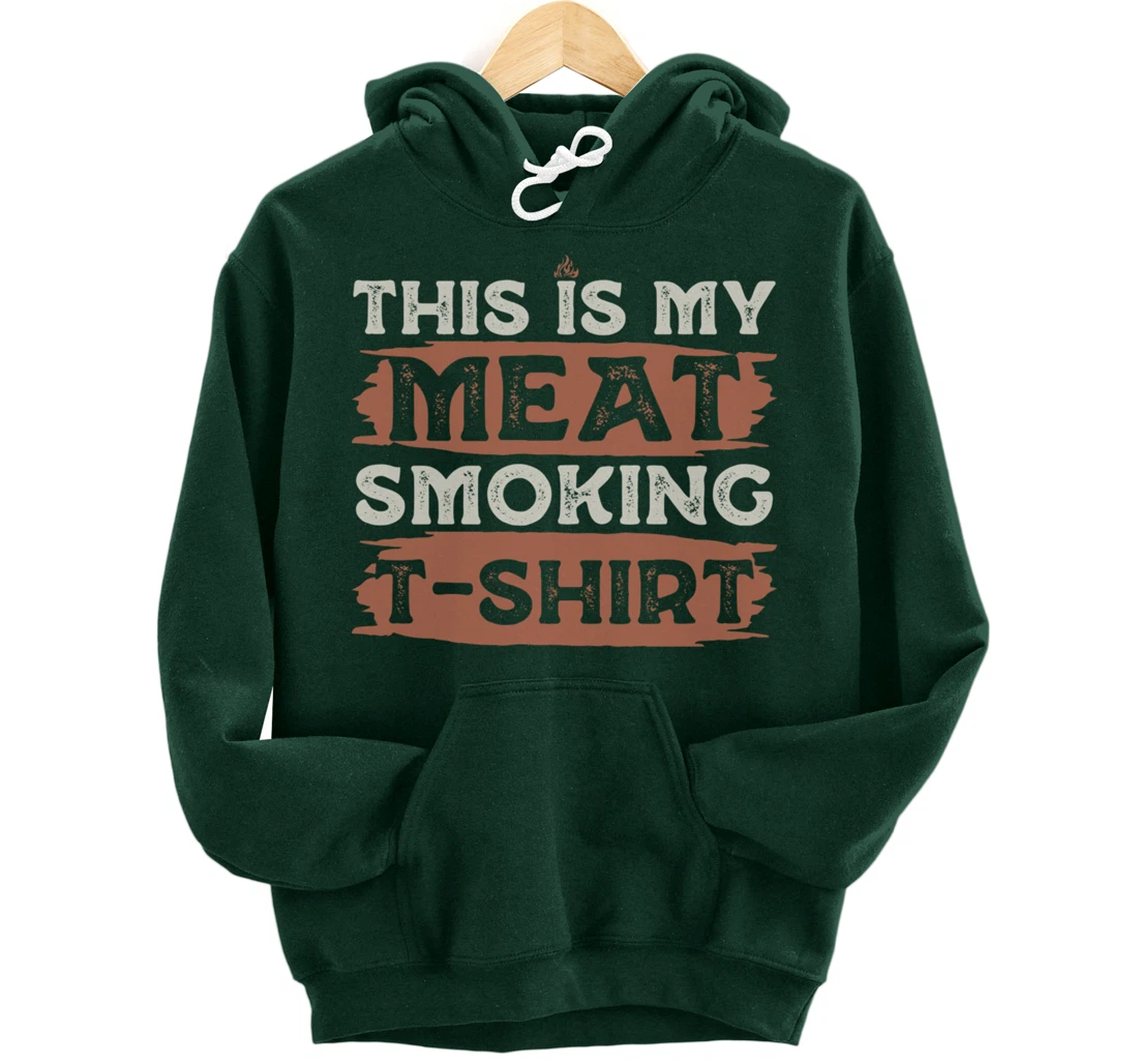 Funny Barbecue Grill Fan Graphic Women Men Meat Smoking BBQ Pullover Hoodie