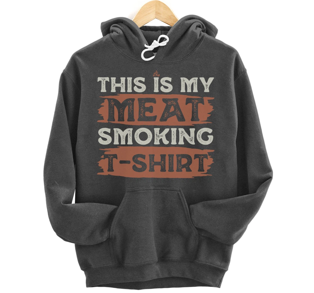 Funny Barbecue Grill Fan Graphic Women Men Meat Smoking BBQ Pullover Hoodie