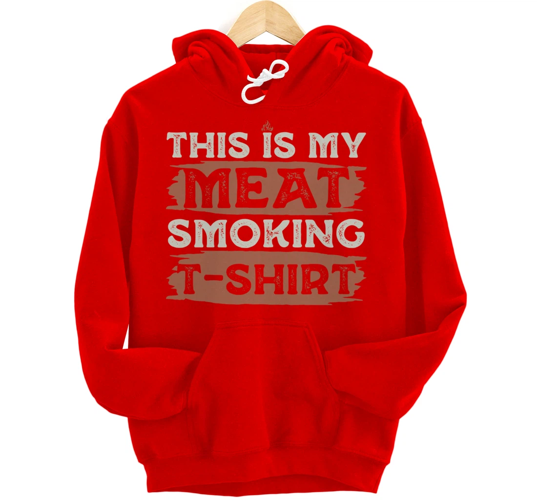 Funny Barbecue Grill Fan Graphic Women Men Meat Smoking BBQ Pullover Hoodie