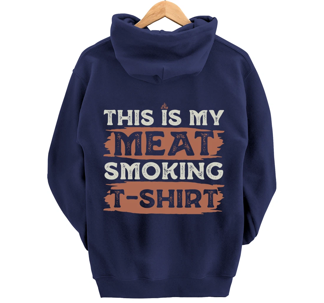 Funny Barbecue Grill Fan Graphic Women Men Meat Smoking BBQ Pullover Hoodie