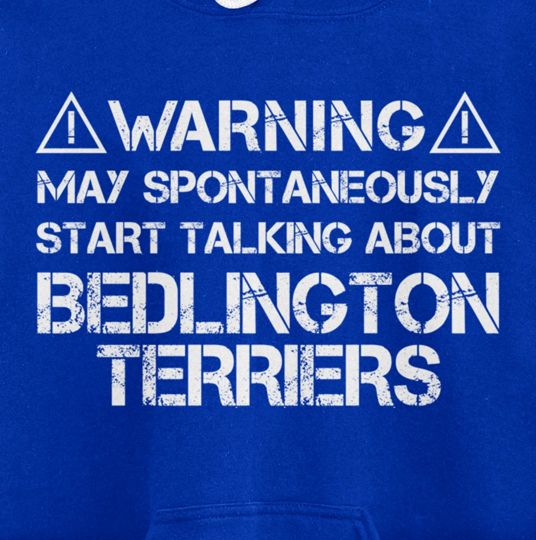 Warning May Start Talking About Bedlington Terriers Pullover Hoodie
