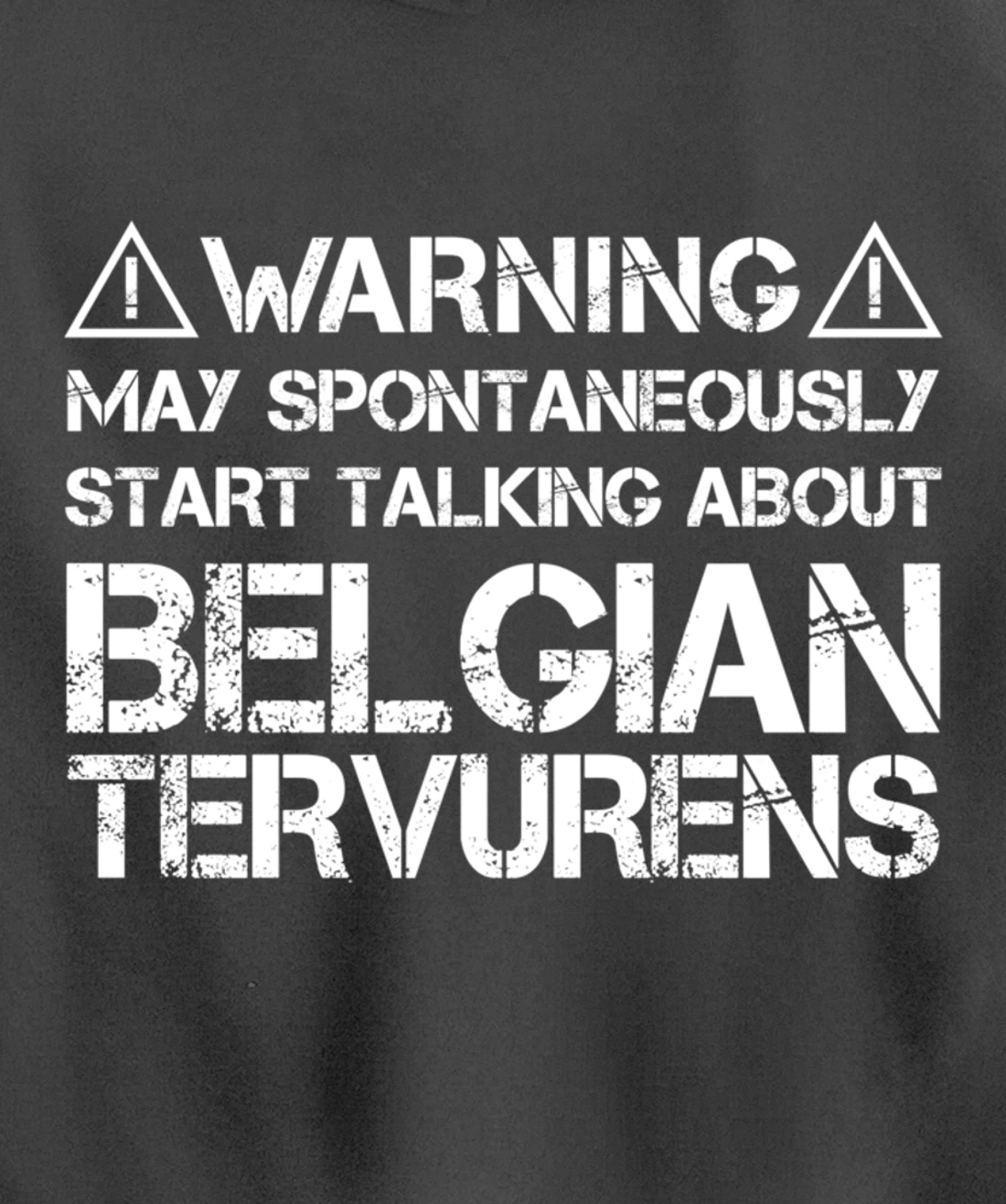 Warning May Start Talking About Belgian Tervurens Pullover Hoodie