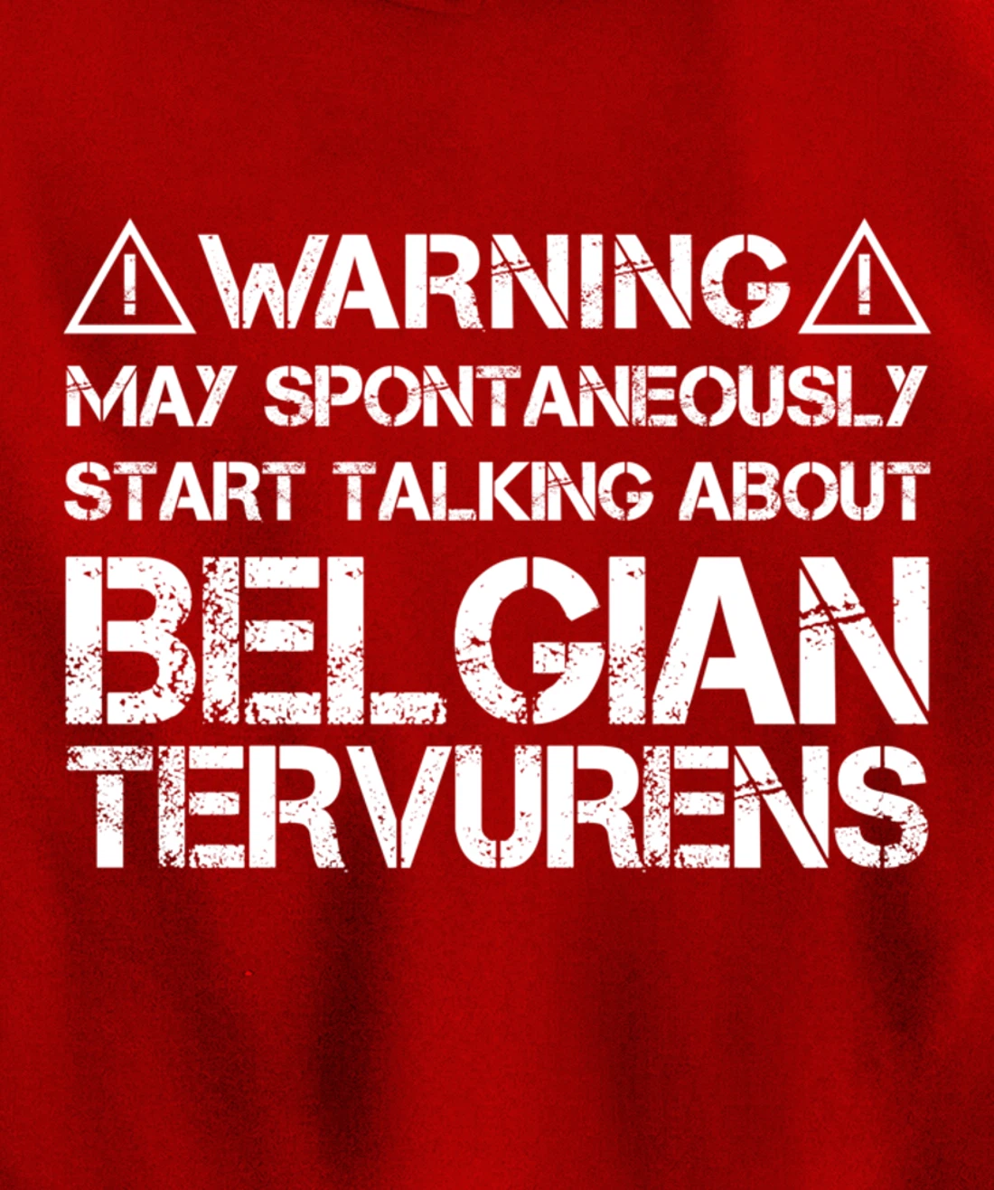 Warning May Start Talking About Belgian Tervurens Pullover Hoodie