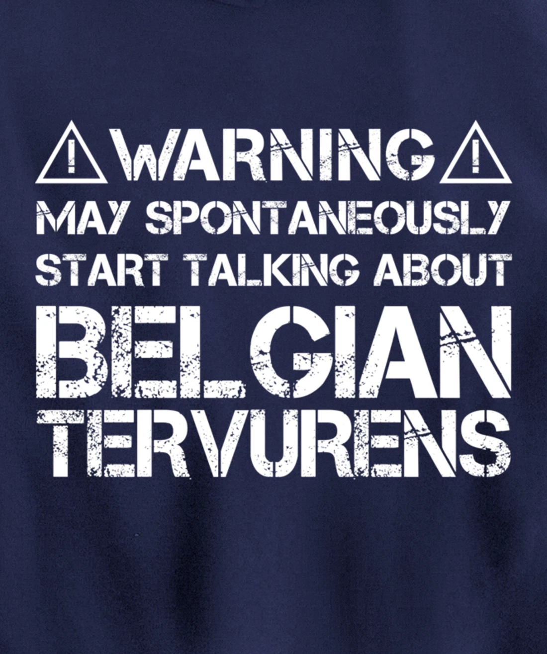 Warning May Start Talking About Belgian Tervurens Pullover Hoodie