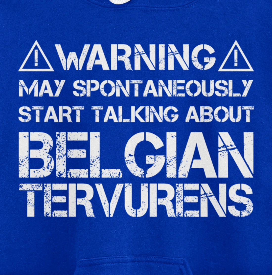 Warning May Start Talking About Belgian Tervurens Pullover Hoodie