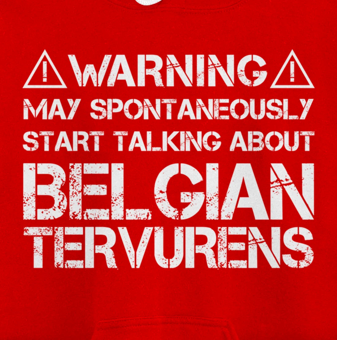 Warning May Start Talking About Belgian Tervurens Pullover Hoodie