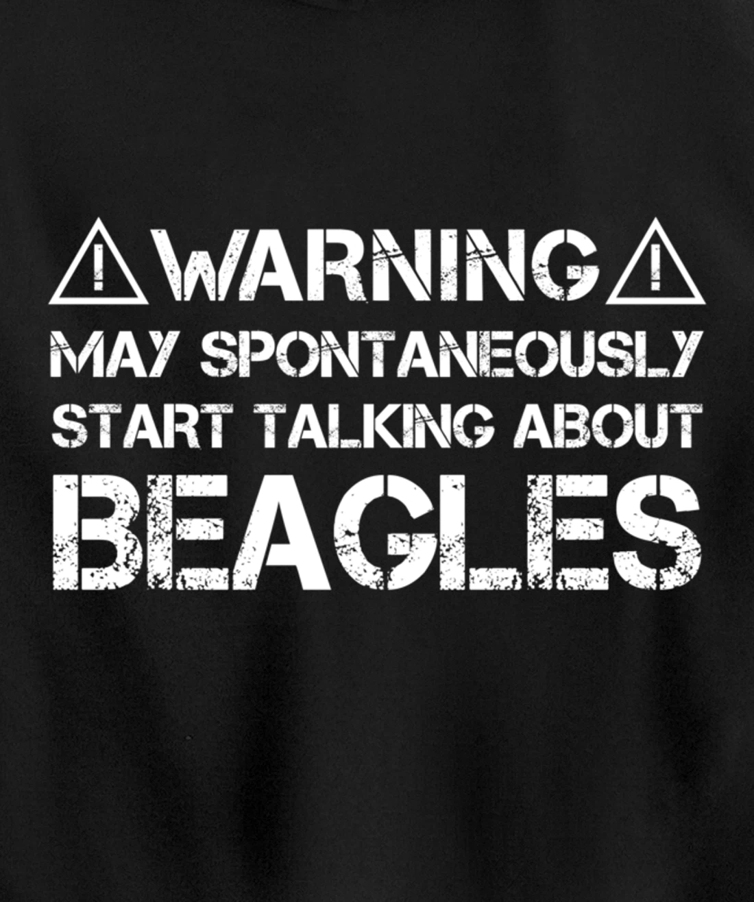 Warning May Start Talking About Beagles Pullover Hoodie