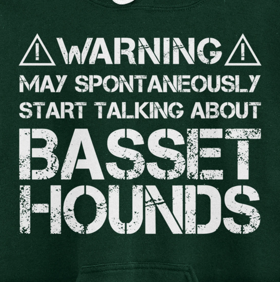 Warning May Start Talking About Basset Hounds Pullover Hoodie