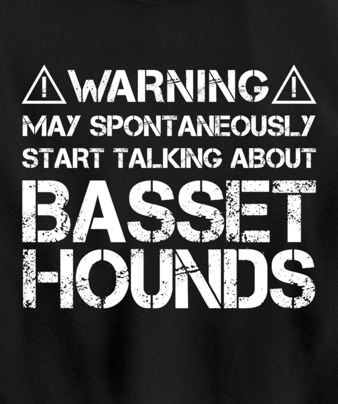 Warning May Start Talking About Basset Hounds Pullover Hoodie