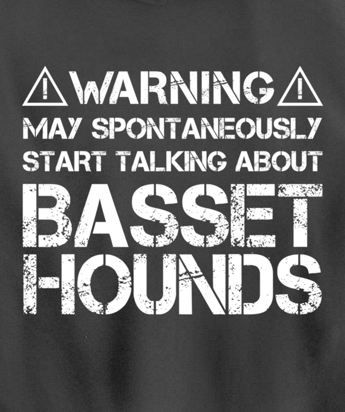 Warning May Start Talking About Basset Hounds Pullover Hoodie