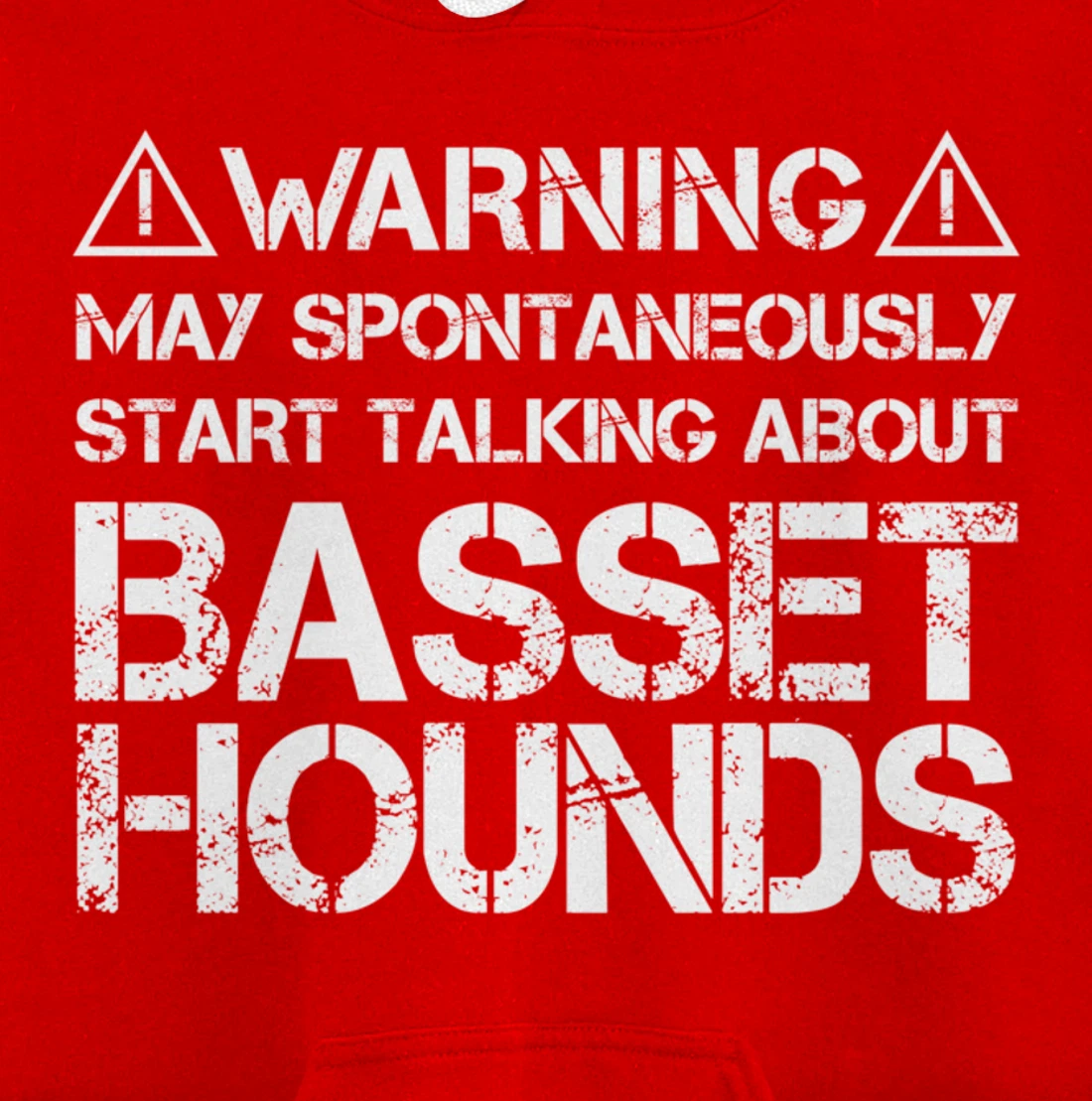 Warning May Start Talking About Basset Hounds Pullover Hoodie