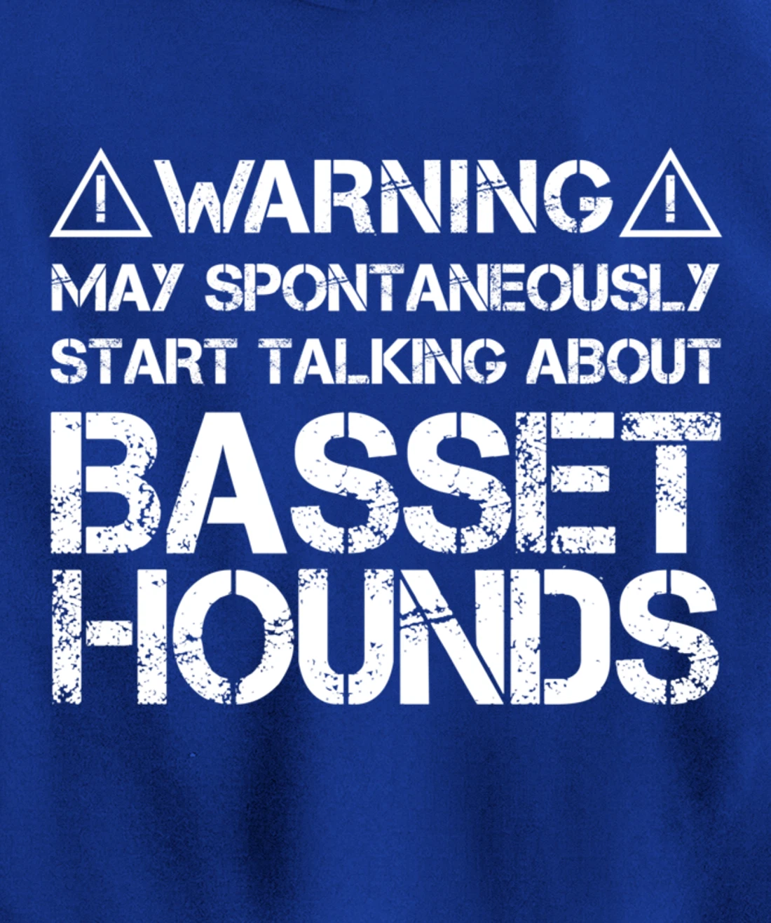 Warning May Start Talking About Basset Hounds Pullover Hoodie