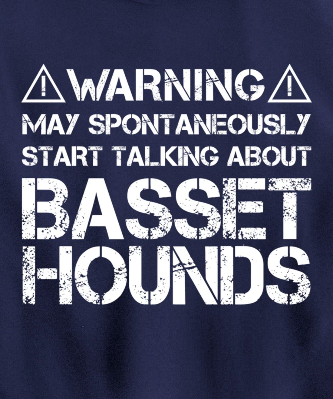 Warning May Start Talking About Basset Hounds Pullover Hoodie